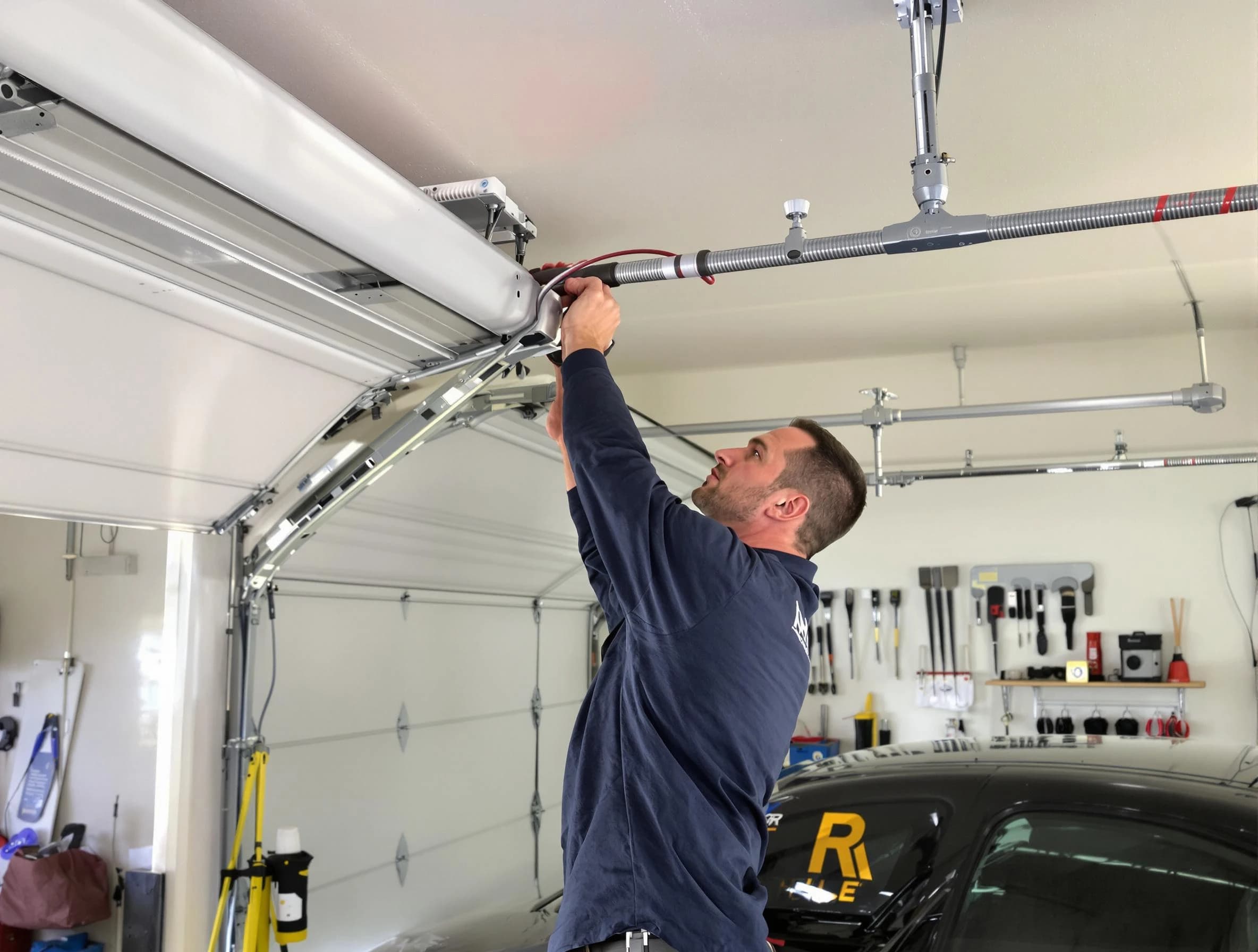 Gresham Park Garage Door Repair technician performing garage door cable repair in Gresham Park