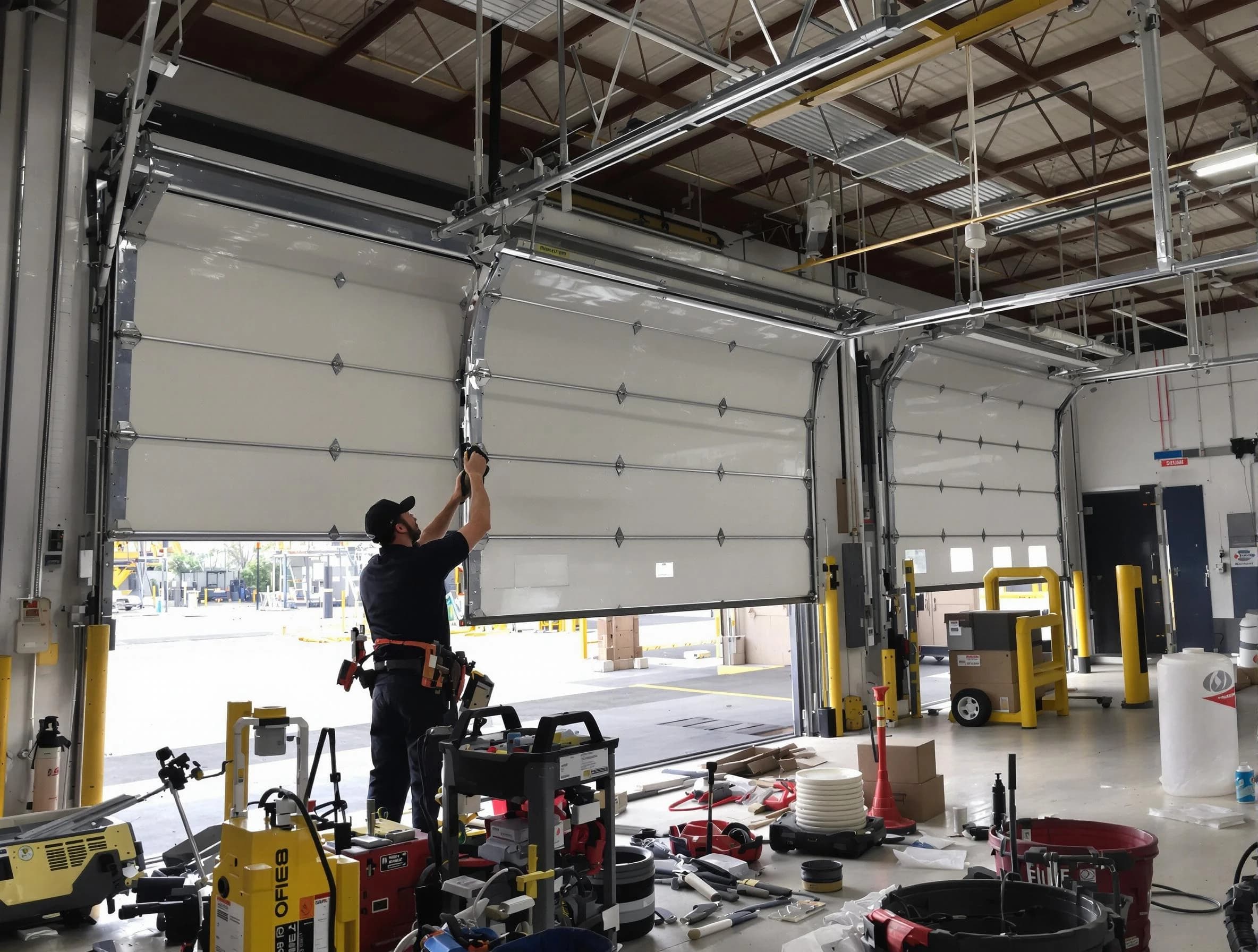 Gresham Park Garage Door Repair technician performing commercial garage door repair in Gresham Park