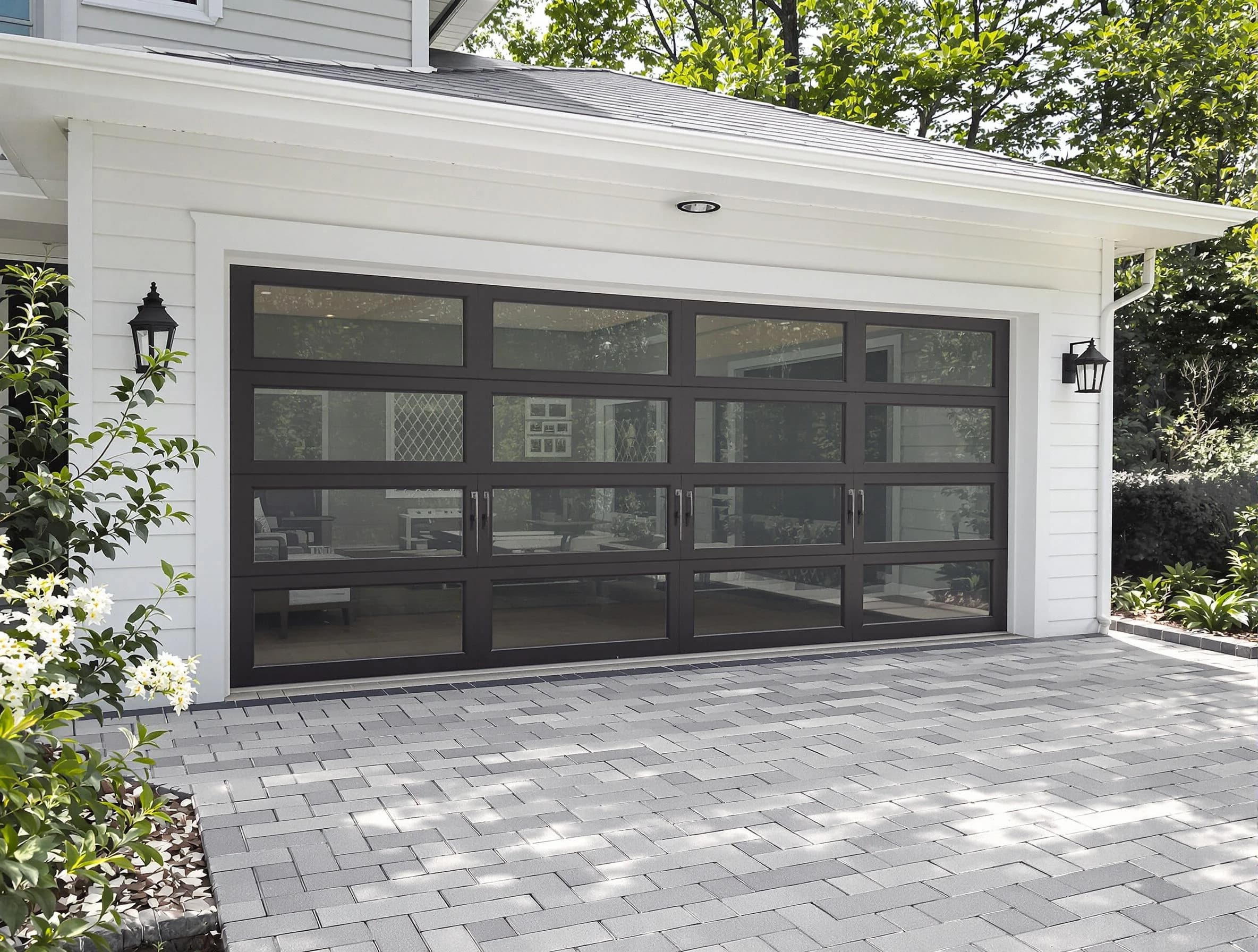 Gresham Park Garage Door Repair design specialist presenting custom garage door options to Gresham Park homeowner