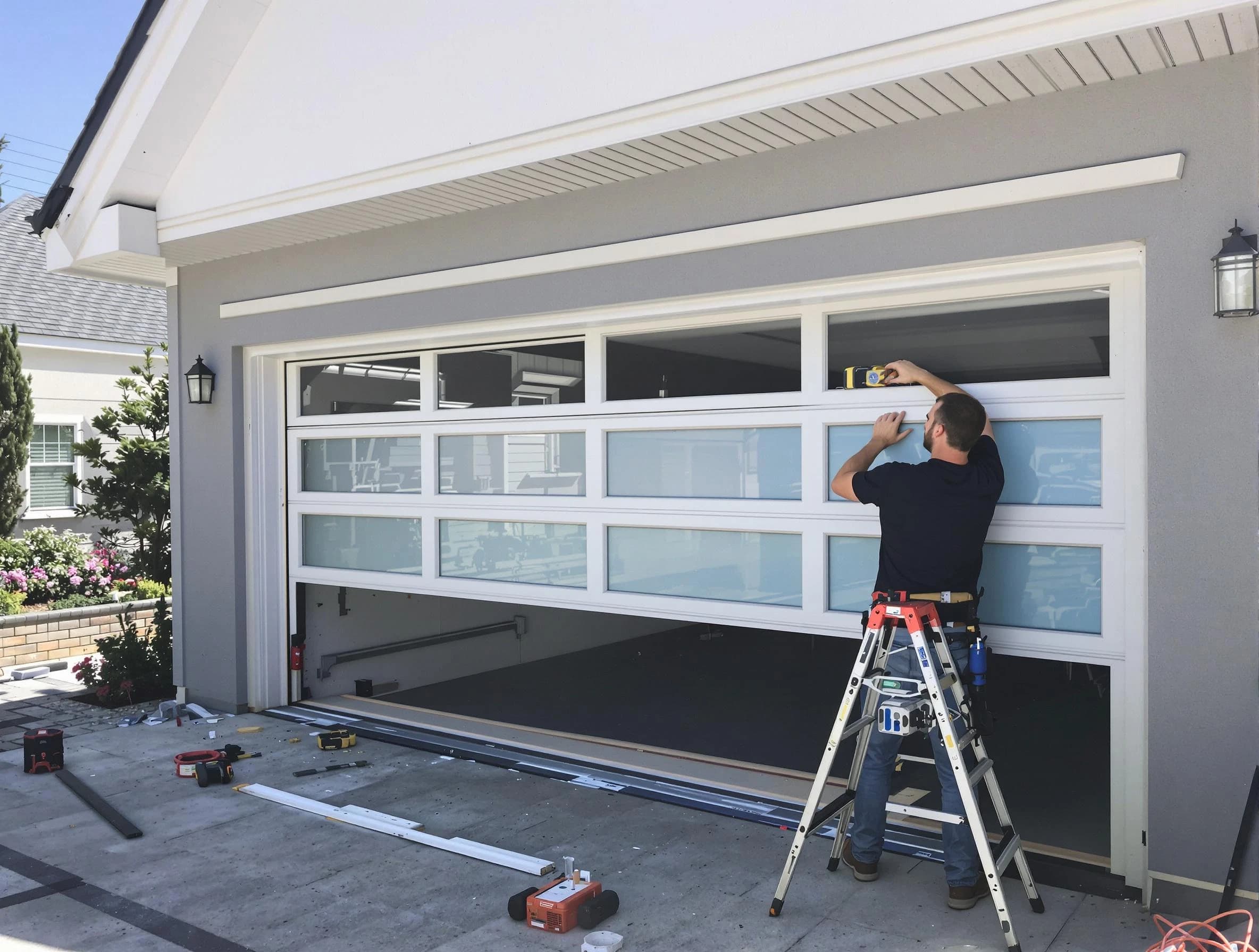 Gresham Park Garage Door Repair team performing garage door replacement in Gresham Park