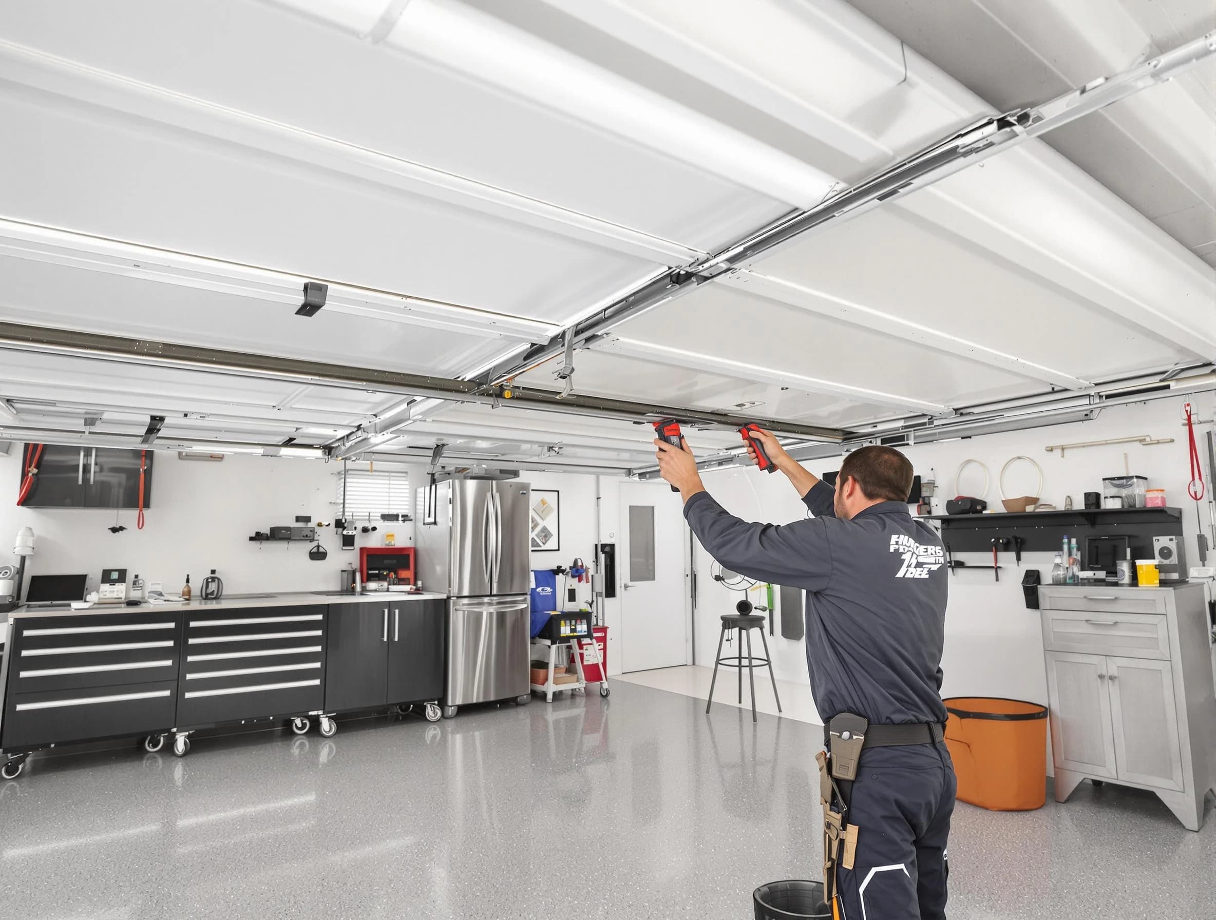 Overhead garage door repair service by Gresham Park Garage Door Repair in Gresham Park