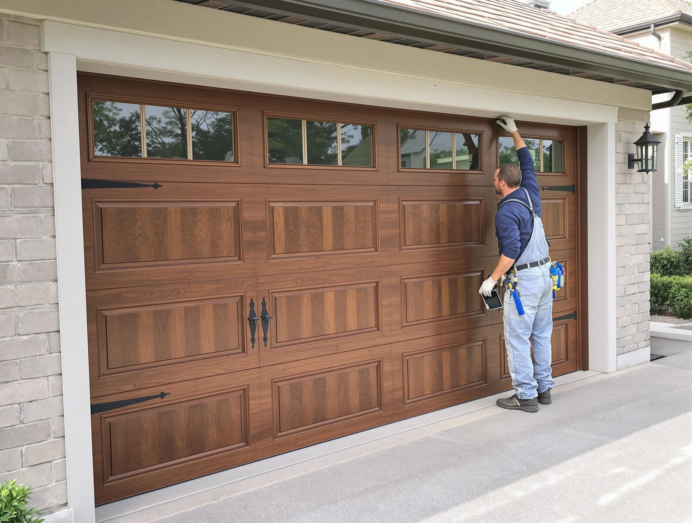Custom garage door showcase by Gresham Park Garage Door Repair in Gresham Park