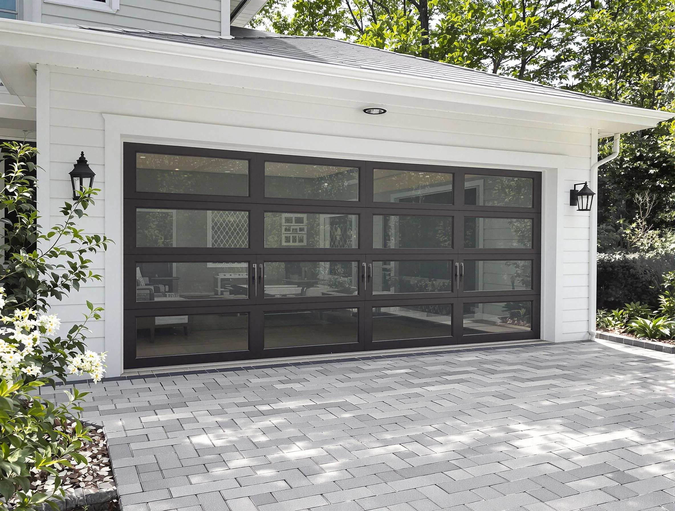 Gresham Park Garage Door Repair design specialist presenting custom garage door options to Gresham Park homeowner