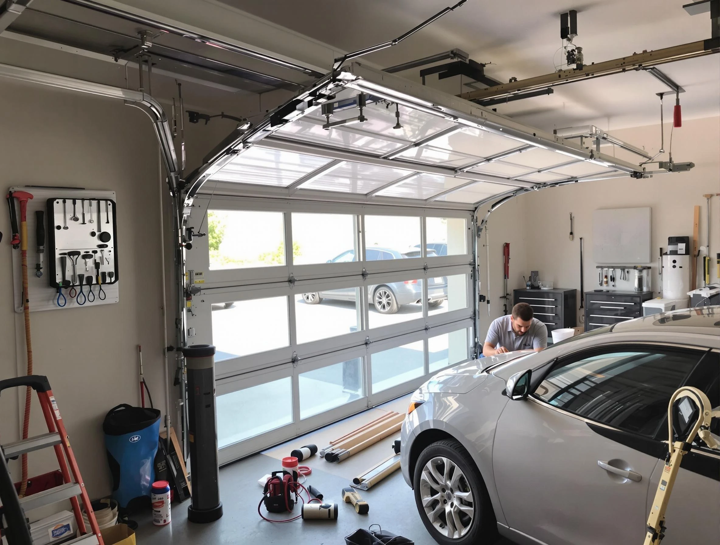 Garage door noise reduction service by Gresham Park Garage Door Repair in Gresham Park