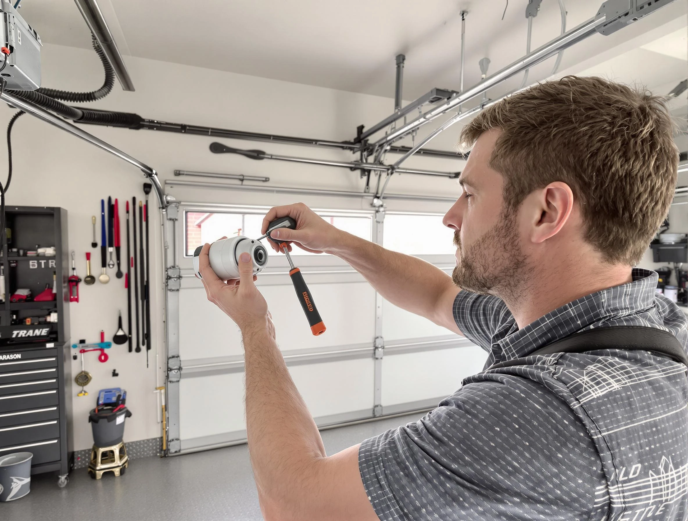 Garage door opener repair service by Gresham Park Garage Door Repair in Gresham Park