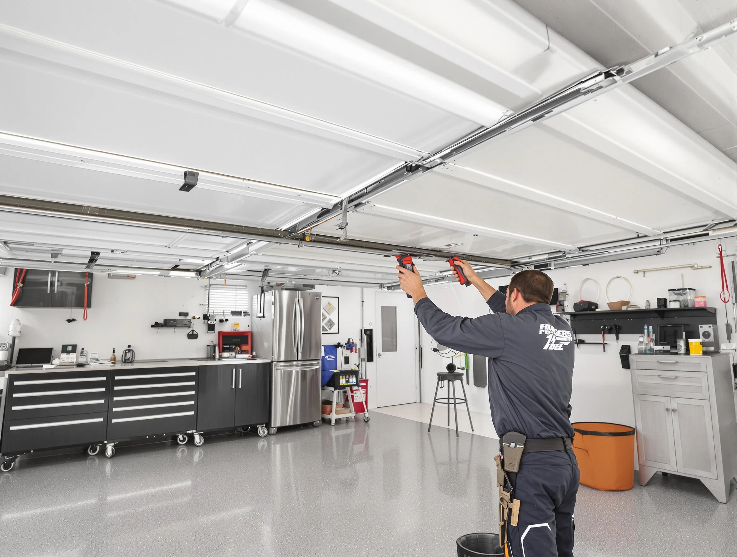 Overhead garage door repair service by Gresham Park Garage Door Repair in Gresham Park